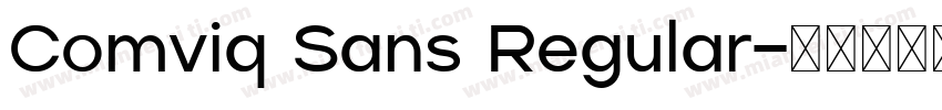 Comviq Sans Regular字体转换
